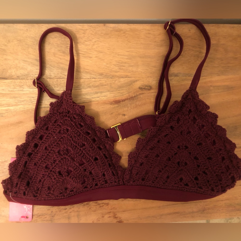 Maroon xhilaration bathingsuit top and bottom